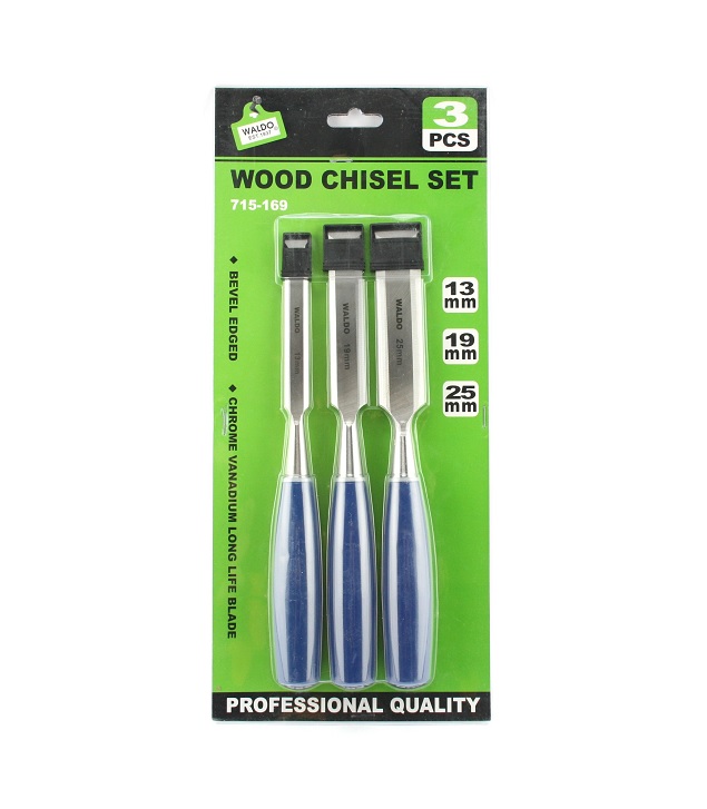 Chisel Set – Wood (3 Piece – 13mm 19mm and 25mm) Chisel Set – Wood (3 Piece – 13mm 19mm and 25mm)
