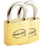 Padlock K/A Brass Waldo 50mm Twin Pack Padlock K/A Brass Waldo 50mm Twin Pack