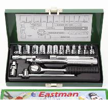 Socket Set 1/4 Drv.Cv.18Pc-Hex Eastman Socket Set 1/4 Drv.Cv.18Pc-Hex Eastman