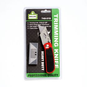 Trimming Knife Lock Back W/Blades Waldo Trimming Knife Lock Back W/Blades Waldo