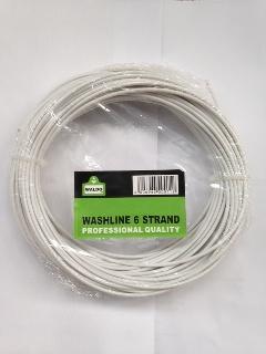 Washline 30M-6 Strand Pvc Coat.Wht.Waldo Washline 30M-6 Strand Pvc Coat.Wht.Waldo