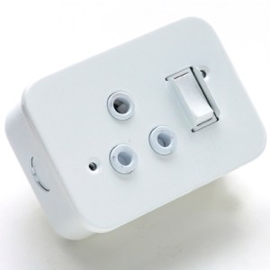 Switch Box Indust. Single+Socket White Switch Box Indust. Single+Socket White