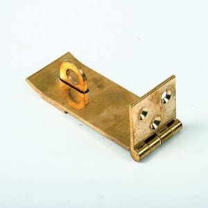 Hasp + Staple Heavy 100mmx38mm Brass Hasp + Staple Heavy 100mmx38mm Brass