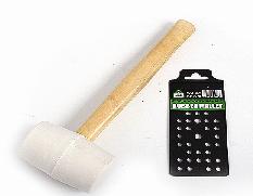 Mallet Rubber 750G Wht.Wood.Hndl.Waldo Mallet Rubber 750G Wht.Wood.Hndl.Waldo