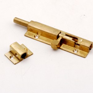Barrel Bolt Flat Sliding Brass 100mm Barrel Bolt Flat Sliding Brass 100mm