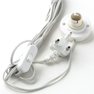 Fitting W/B-Holder Switch Plug+8M Cord Fitting W/B-Holder Switch Plug+8M Cord