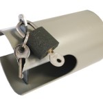 Galvanised Tap Lock with Plate and Padlock Galvanised Tap Lock with Plate and Padlock