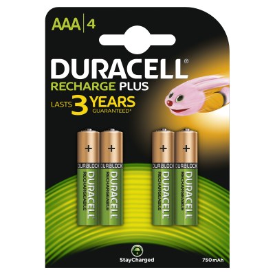Duracell AA 750 mAh Rechargeable batteries Duracell AA 750 mAh Rechargeable batteries