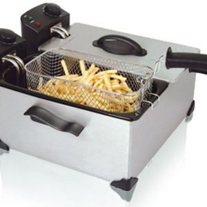 Mellerware – 6 Litre Kung Pao Deep Fat Fryer – Silver Mellerware – 6 Litre Kung Pao Deep Fat Fryer – Silver