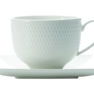 Maxwell & Williams – 220ml White Basics Diamonds Cup & Saucer Maxwell & Williams – 220ml White Basics Diamonds Cup & Saucer