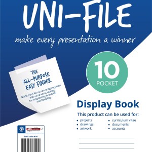 Marlin Uni-File A4 Soft Cover Display File – 10 Pocket Marlin Uni-File A4 Soft Cover Display File – 10 Pocket