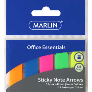 Marlin Sticky Note 12x42mm 125 Arrows Neon Colours Marlin Sticky Note 12x42mm 125 Arrows Neon Colours