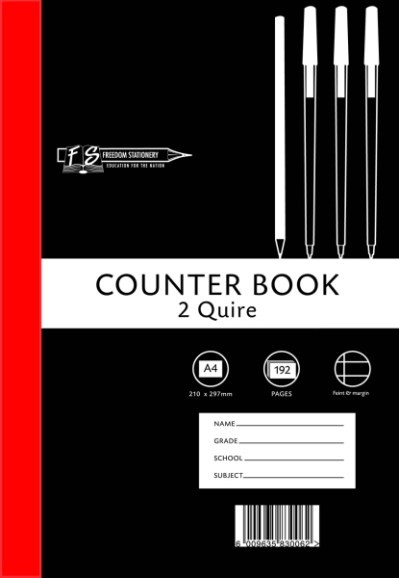 Freedom Stationery 2 Quire 192 Page A4 F&M Counter Book Freedom Stationery 2 Quire 192 Page A4 F&M Counter Book