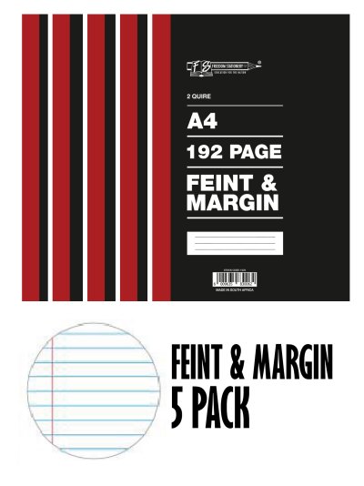 Freedom Stationery 2 Quire 192 Page A4 F&M Counter Book (5 Pack) Freedom Stationery 2 Quire 192 Page A4 F&M Counter Book (5 Pack)