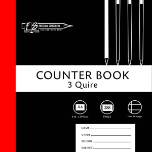 Freedom Stationery 3 Quire 288 Page A4 F&M Counter Book Freedom Stationery 3 Quire 288 Page A4 F&M Counter Book