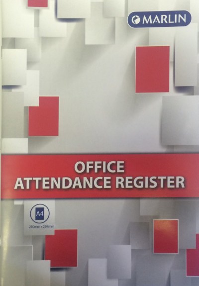 Marlin A4 Office Attendance Register – 14 Leaves (20 Pack) Marlin A4 Office Attendance Register – 14 Leaves (20 Pack)