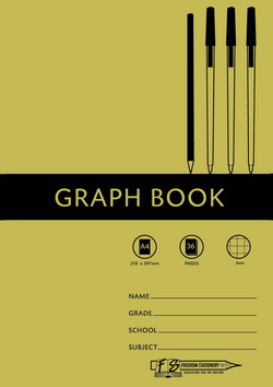 Freedom Stationery 36 Page A4 Graph Book 2mm Freedom Stationery 36 Page A4 Graph Book 2mm