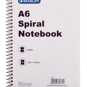 Marlin A6 100 Page Spiral Note Book (12 Pack) Marlin A6 100 Page Spiral Note Book (12 Pack)