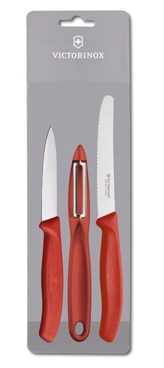 Victorinox – Classic Zest 3 Piece Paring Set – Red Victorinox – Classic Zest 3 Piece Paring Set – Red