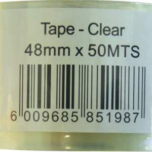 Marlin Clear Packaging Tape 48mm x 50m (Single Unit) Marlin Clear Packaging Tape 48mm x 50m (Single Unit)