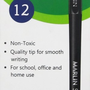 Marlin Signature 0.5mm Gel Ink Pens – Black Ink (Box of 12) Marlin Signature 0.5mm Gel Ink Pens – Black Ink (Box of 12)