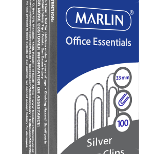 Marlin 100 Paper Clips – Silver (33mm) Marlin 100 Paper Clips – Silver (33mm)
