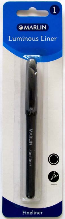 Marlin 0.4mm Fineliner – Black Marlin 0.4mm Fineliner – Black