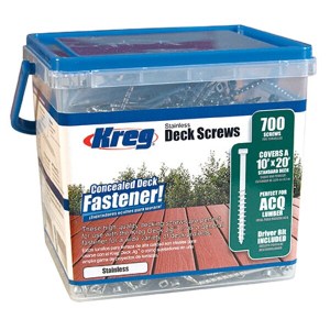 Kreg – Stainless Steel Deck Screws 2 Inch 8 Coarse Pan Head – 700Ct Kreg – Stainless Steel Deck Screws 2 Inch 8 Coarse Pan Head – 700Ct