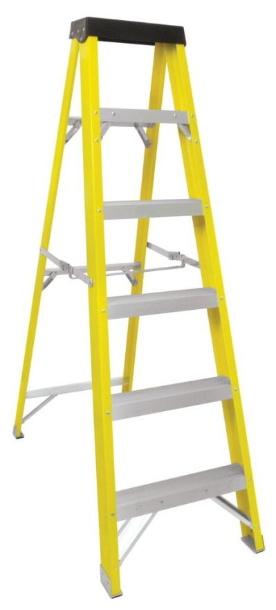 Tradequip – Ladder Fibre Glass – 6 Step Tradequip – Ladder Fibre Glass – 6 Step