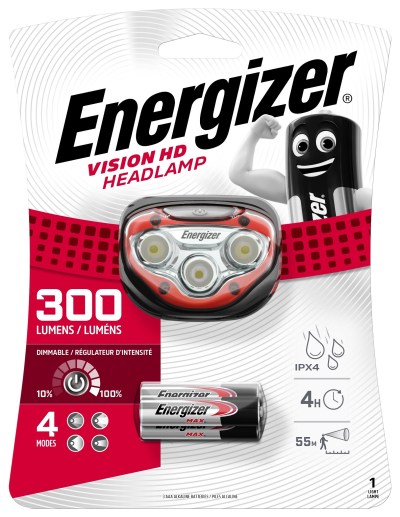 Energizer Vision HD Headlight (300 lumens) incl. 3x AAA Energizer Vision HD Headlight (300 lumens) incl. 3x AAA