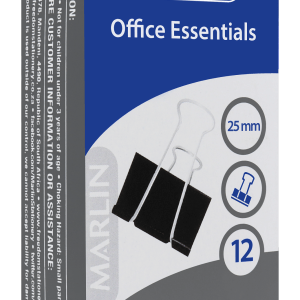 Marlin Fold Back Clips 25mm 12’s Marlin Fold Back Clips 25mm 12’s