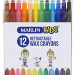 Marlin Kids 12 Retractable Crayons Marlin Kids 12 Retractable Crayons
