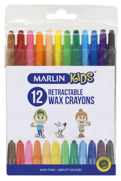 Marlin Kids 12 Retractable Crayons Marlin Kids 12 Retractable Crayons