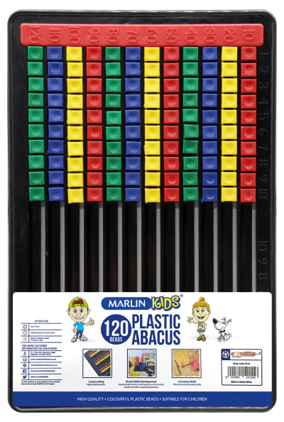 Marlin Kids Plastic Abacus 120 Beads Flat Board Marlin Kids Plastic Abacus 120 Beads Flat Board