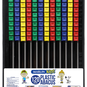 Marlin Kids Plastic Abacus 120 Beads Flat Board Marlin Kids Plastic Abacus 120 Beads Flat Board