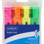 Marlin Bright Liners Highlighters – Wallet of 4 Marlin Bright Liners Highlighters – Wallet of 4