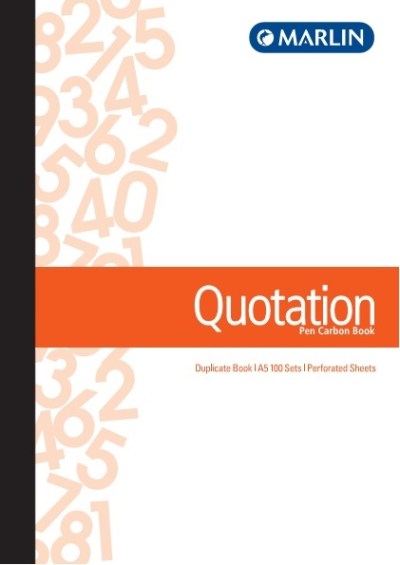 Marlin A5 Duplicate Pen Carbon Book – Quotation Marlin A5 Duplicate Pen Carbon Book – Quotation