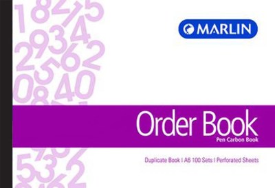 Marlin A6L Duplicate Pen Carbon Book – Order Book Marlin A6L Duplicate Pen Carbon Book – Order Book