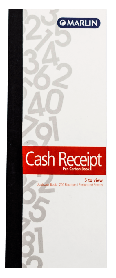 Marlin Duplicate 5-to-View Cash Receipt Pen Carbon Book Marlin Duplicate 5-to-View Cash Receipt Pen Carbon Book
