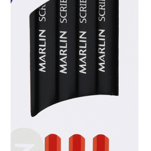 Marlin 12 Scribbler Black Barrel 2H Graphite Pencils Marlin 12 Scribbler Black Barrel 2H Graphite Pencils
