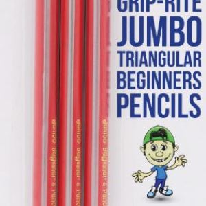 Marlin Kids 3 Jumbo Triangular Graphite Pencils & Sharpener Marlin Kids 3 Jumbo Triangular Graphite Pencils & Sharpener