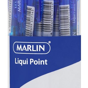 Marlin Liqui Point Retractable Ballpoint Pens – Blue (Tub of 25) Marlin Liqui Point Retractable Ballpoint Pens – Blue (Tub of 25)