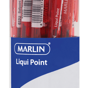 Marlin Liqui Point Retractable Ballpoint Pens – Red (Tub of 25) Marlin Liqui Point Retractable Ballpoint Pens – Red (Tub of 25)