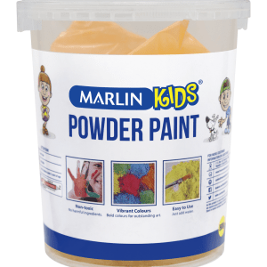 Marlin Kids Powder Paint 500g Bucket – Orange Marlin Kids Powder Paint 500g Bucket – Orange