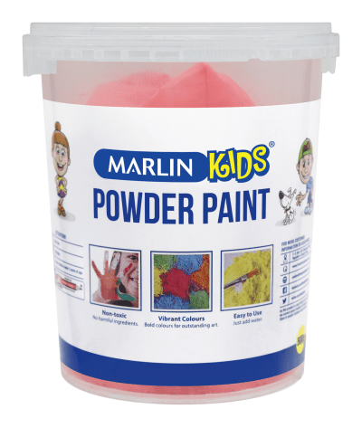 Marlin Kids Powder Paint 500g Bucket – Red Marlin Kids Powder Paint 500g Bucket – Red