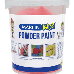 Marlin Kids Powder Paint 500g Bucket – Red Marlin Kids Powder Paint 500g Bucket – Red