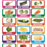 Marlin Kids Chart – Vegetables Marlin Kids Chart – Vegetables