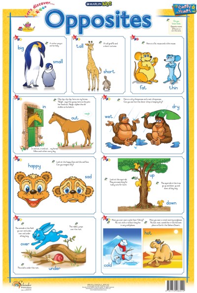 Marlin Kids Chart – Opposites Marlin Kids Chart – Opposites