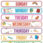 Marlin Kids Chart – Days of the Week Marlin Kids Chart – Days of the Week