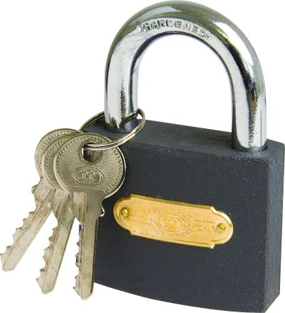 Moto-Quip – Tri Circle Iron Standard Padlock – 6.3cm Moto-Quip – Tri Circle Iron Standard Padlock – 6.3cm